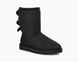 Угги женские UGG Short Bailey Bow Classic 2 Black 1016225-BLK фото 2