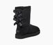 Уггі жіночі UGG Short Bailey Bow Classic 2 Black 1016225-BLK фото 1