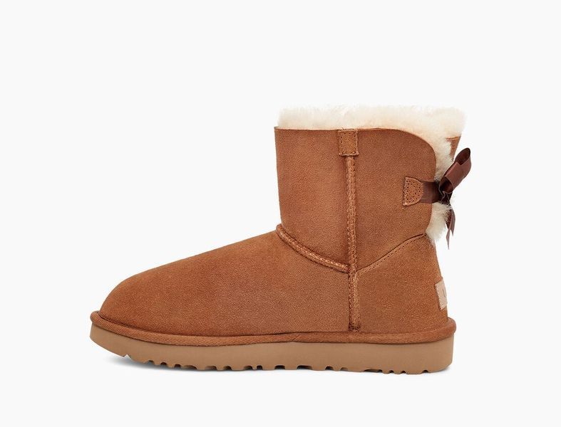 Уггі міні UGG Mini Classic 2 Bailey Bow Chestnut 1016501-CHE фото