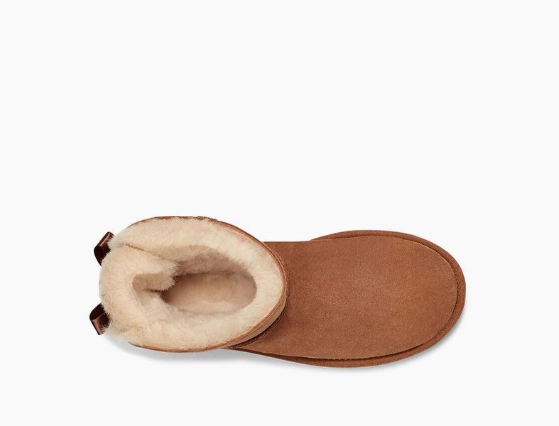Уггі міні UGG Mini Classic 2 Bailey Bow Chestnut 1016501-CHE фото