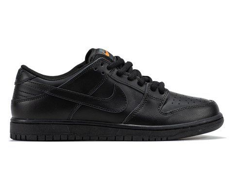 Кросівки чоловічі Nike SB Dunk Low Leather Triple Black FJ1674-001 фото