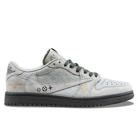Кросівки чоловічі Nike Air Jordan 1 Low x Travis Scott x Louis Vuitton DM7866-754 фото