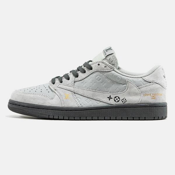 Кросівки чоловічі Nike Air Jordan 1 Low x Travis Scott x Louis Vuitton DM7866-754 фото
