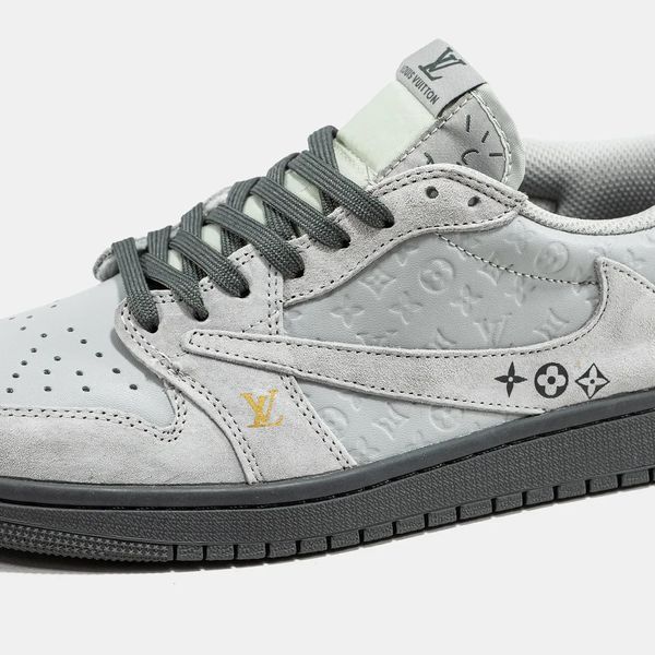 Кросівки чоловічі Nike Air Jordan 1 Low x Travis Scott x Louis Vuitton DM7866-754 фото