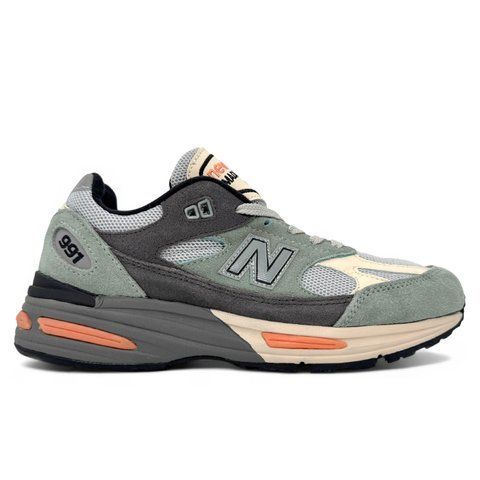 Кросівки чоловічі New Balance 991v2 Made In England Silver Blue Turbulence U991SG2 фото