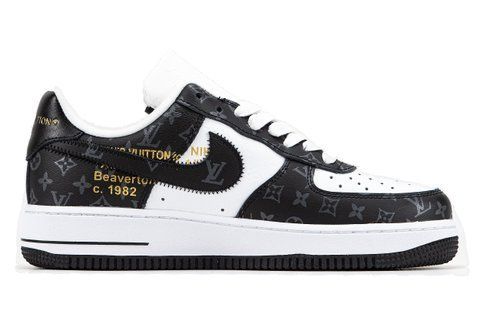 Кросівки Nike Air Force 1 x Louis Vuitton Black White LU43654 фото