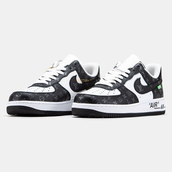 Кросівки Nike Air Force 1 x Louis Vuitton Black White LU43654 фото