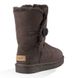 Угги женские UGG Short Bailey Button Classic 2 Chocolate 1016226-CHO фото 5