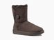 Уггі жіночі UGG Short Bailey Button Classic 2 Chocolate 1016226-CHO фото 2