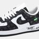 Кросівки Nike Air Force 1 x Louis Vuitton Black White LU43654 фото 3