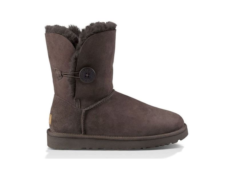 Уггі жіночі UGG Short Bailey Button Classic 2 Chocolate 1016226-CHO фото