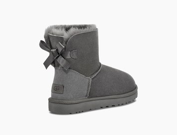 Уггі міні UGG Mini Classic 2 Bailey Bow Grey 1016501-GRY фото