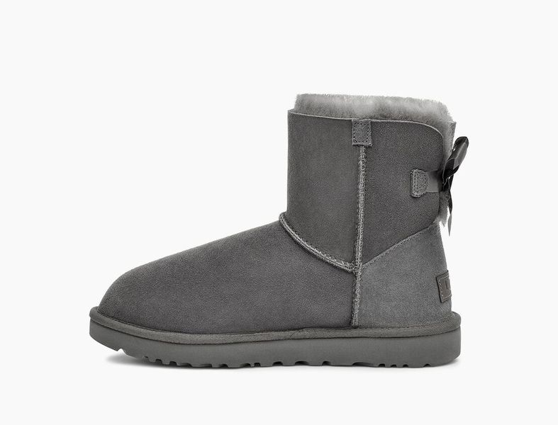 Уггі міні UGG Mini Classic 2 Bailey Bow Grey 1016501-GRY фото