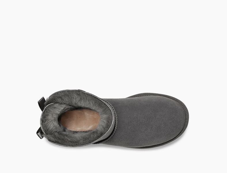 Уггі міні UGG Mini Classic 2 Bailey Bow Grey 1016501-GRY фото