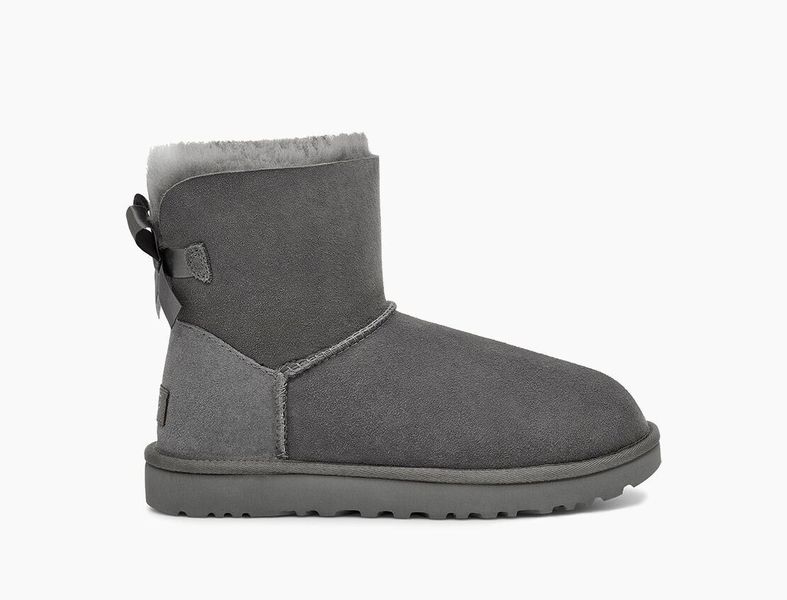 Уггі міні UGG Mini Classic 2 Bailey Bow Grey 1016501-GRY фото