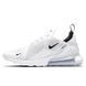 Кросівки Nike Air Max 270 White Black AH8050-100 фото 6