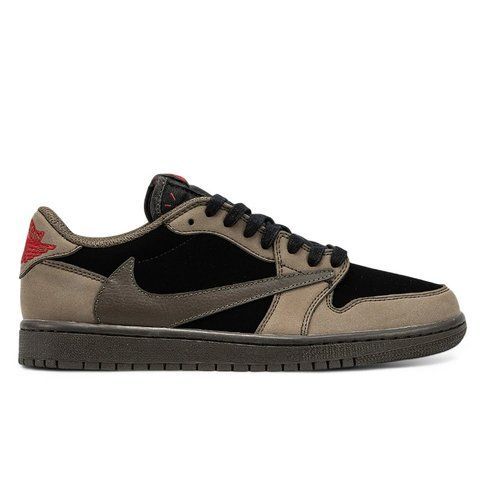Кросівки чоловічі Nike Air Jordan 1 Low x Travis Scott Brown Black DM7866-642 фото