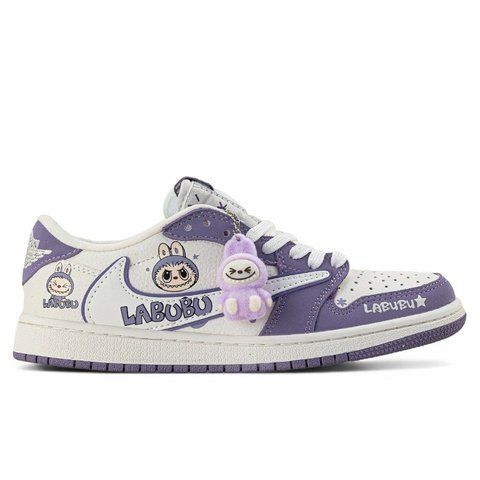 Кросівки Nike Air Jordan 1 Retro Low x Travis Scott x Labubu Purple CV3053-756 фото