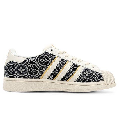 Кросівки Adidas Superstar x Louis Vuitton Beige Black IG619242 фото