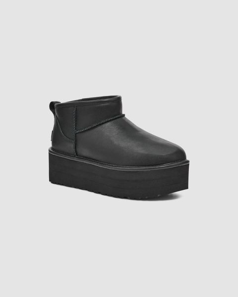 UGG Ultra Mini Leather Platform Black 1141510-BLK фото