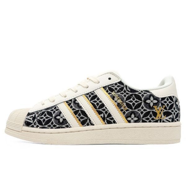 Кросівки Adidas Superstar x Louis Vuitton Beige Black IG619242 фото