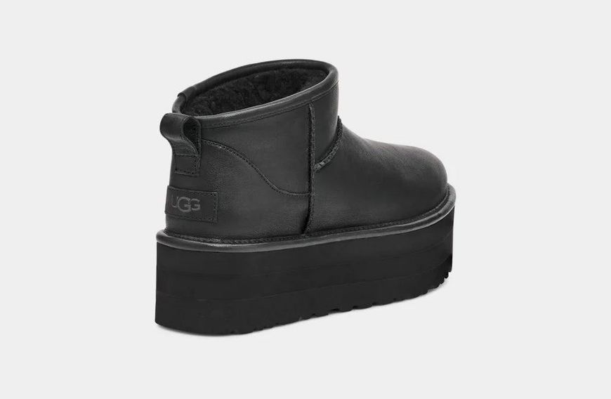 UGG Ultra Mini Leather Platform Black 1141510-BLK фото