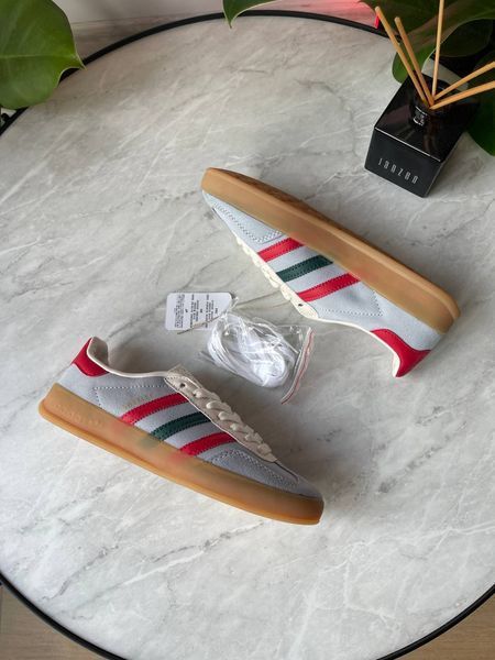 Кросівки Adidas Gazelle Indoor Blue Dawn College Burgundy Green IG4994 фото
