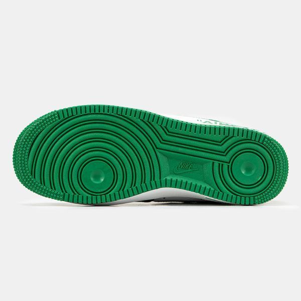 Кросівки louis vuitton nike air force 1 low by virgil abloh white green LU4154-W фото