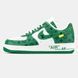 Кросівки louis vuitton nike air force 1 low by virgil abloh white green LU4154-W фото 2