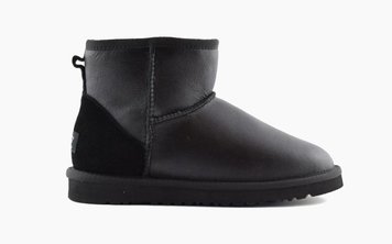 Мужские Угги UGG Mini Classic Leather Metallic Black 1016222LM фото