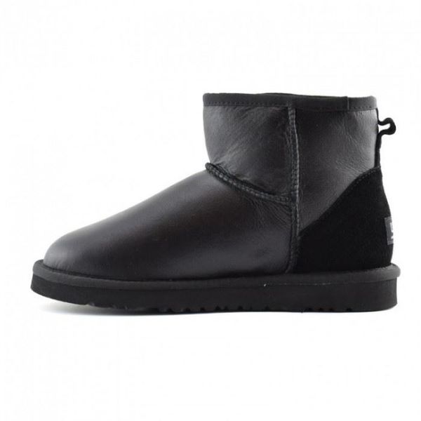 Чоловічі Уггі UGG Mini Classic Leather Metallic Black 1016222LM фото