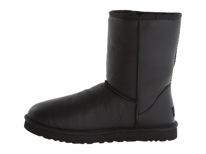 Чоловічі Уггі Високі UGG Short Classic Leather Black 5800L фото