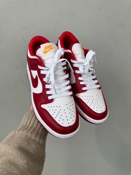 Кросівки Nike Dunk Low Red White DD1391-602 фото