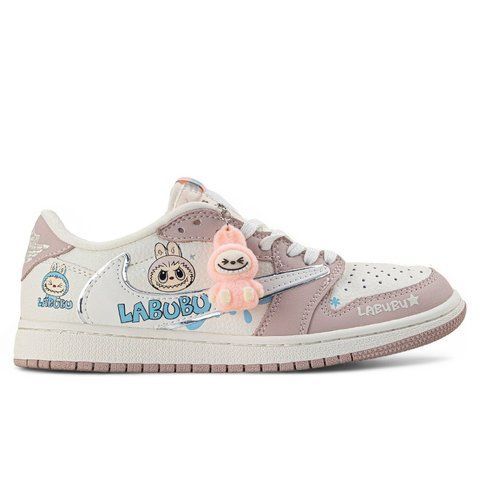 Кросівки Nike Air Jordan 1 Retro Low x Travis Scott x Labubu Pink CV3053-916 фото