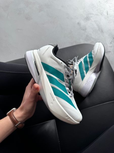 Кросівки Adidas Adizero Boston 13 White Pure Teal JR4791 фото