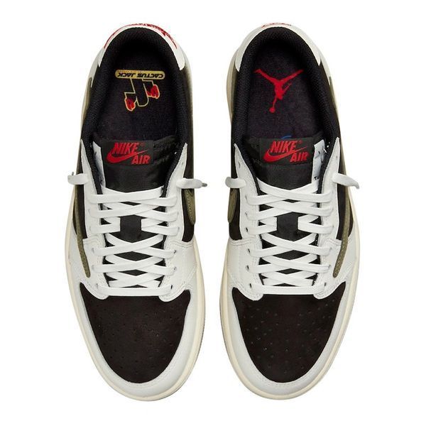 Кросівки Nike Jordan 1 Low x Travis Scott Olive DZ4137-106 фото