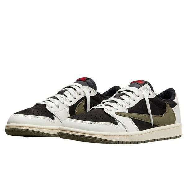 Кросівки Nike Jordan 1 Low x Travis Scott Olive DZ4137-106 фото
