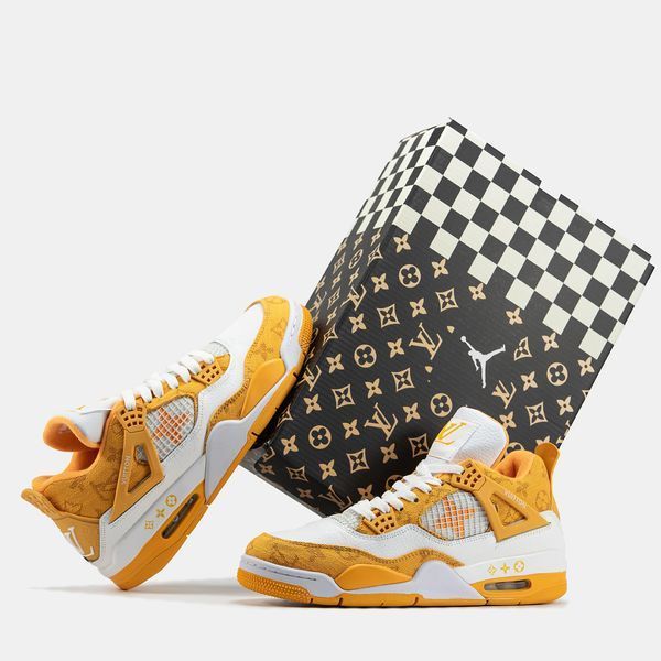 Кросівки чоловічі Nike Air Jordan 4 x Louis Vuitton Yellow FZ4810-962 фото