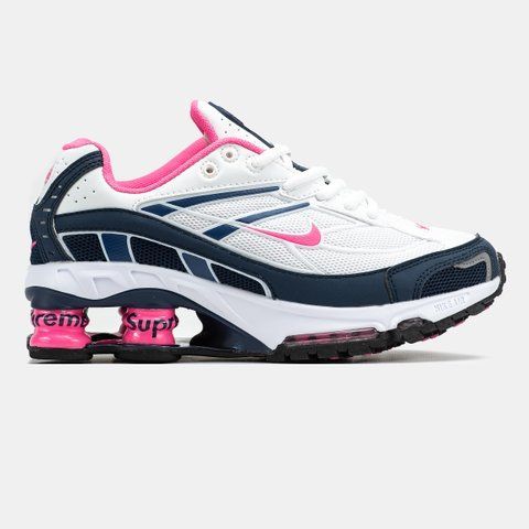 Кросівки Nike Shox x Supreme Ride 2 White Blue Pink DN1615-600WBP фото