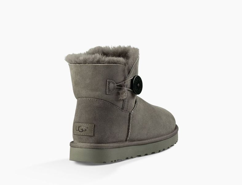 Уггі жіночі UGG Mini Bailey Button Classic ll Сірі 1016422-GRY фото