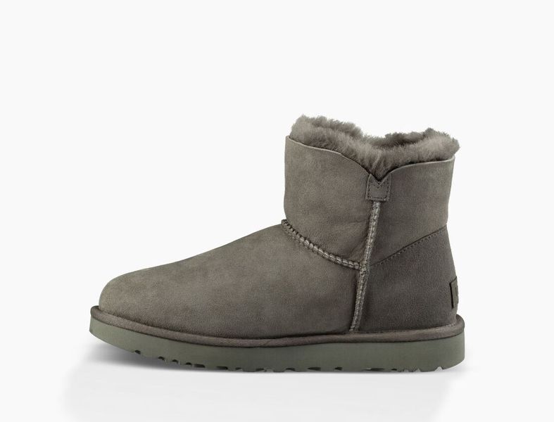 Уггі жіночі UGG Mini Bailey Button Classic ll Сірі 1016422-GRY фото