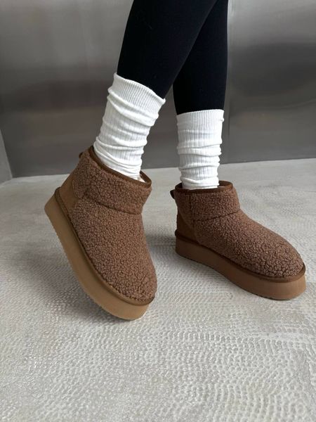 Жіночі Угі UGG Mini Platform Teddy Ginder 1036-CHO фото