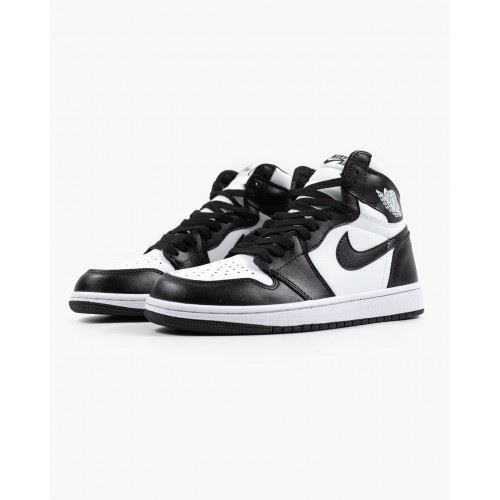 Кросівки Air Jordan 1 Retro High Black White 555088-010 фото