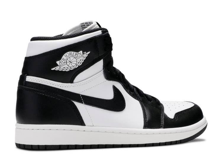 Кросівки Air Jordan 1 Retro High Black White 555088-010 фото
