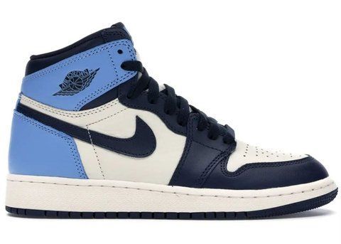 Кросівки Nike Air Jordan 1 Retro High Patent Blue Toe 555528-255-W фото