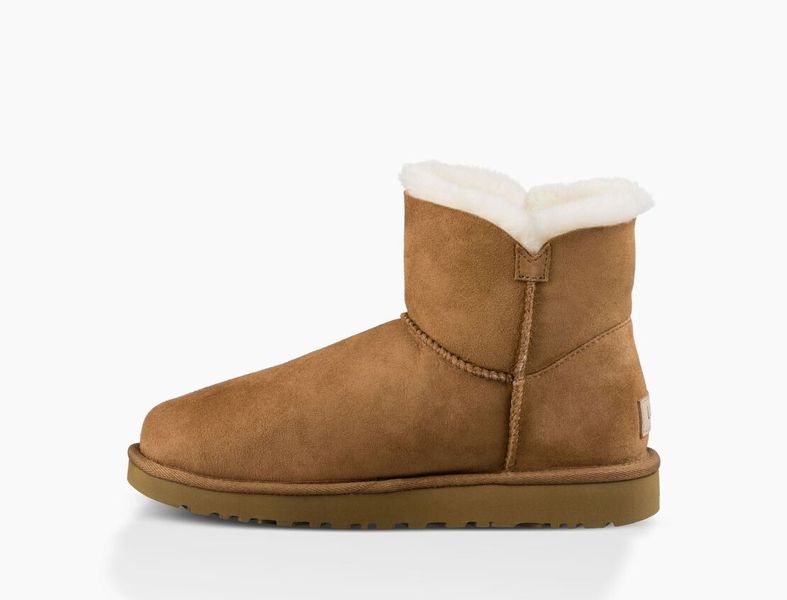 Уггі жіночі UGG Mini Bailey Button Classic ll Chestnut 1016422-CHE фото