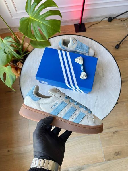 Кросівки Adidas Campus 00s Putty Grey Preloved Blue Gum IE5588 фото