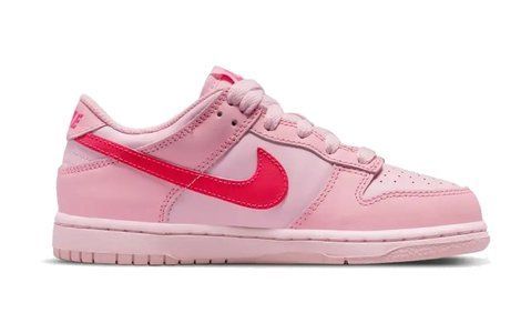 Кросівки Nike GS Dunk Low Triple Pink DH9765-600 фото