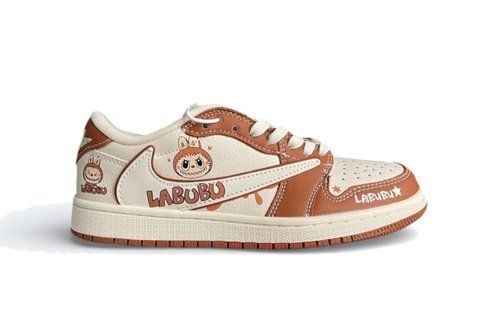 Кросівки Nike Air Jordan 1 Low Beige х Labubu x Travis Scott CV3043-463 фото