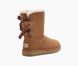 Угги женские UGG Short Bailey Bow Classic 2 Chestnut 1016225-CHE фото 1